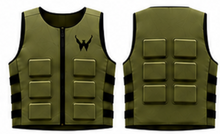 Load image into Gallery viewer, Win Weighted Performance Vest in Olive — front and back
