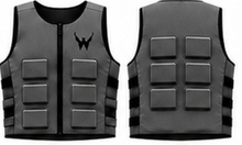 Load image into Gallery viewer, Win Weighted Performance Vest in Graphite — front and back
